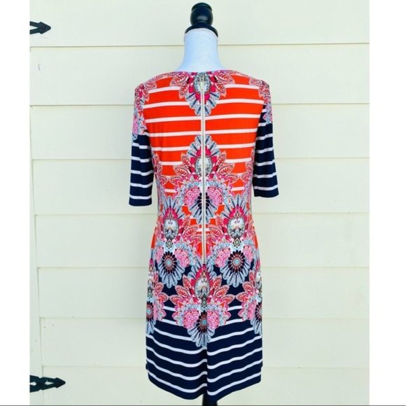 Eliza J Print Jersey Sheath Dress - Picture 9 of 11